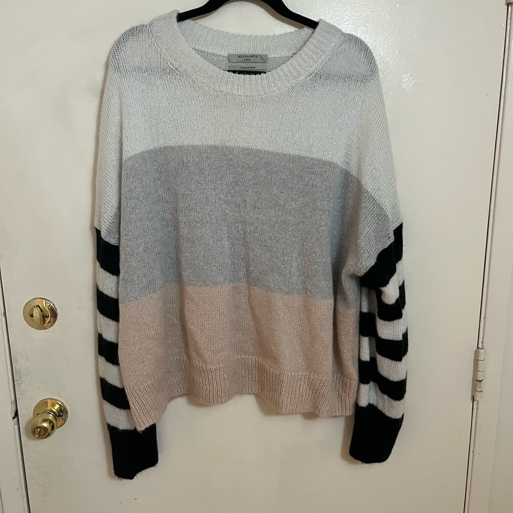 All saints yarn multicolor sweater size large